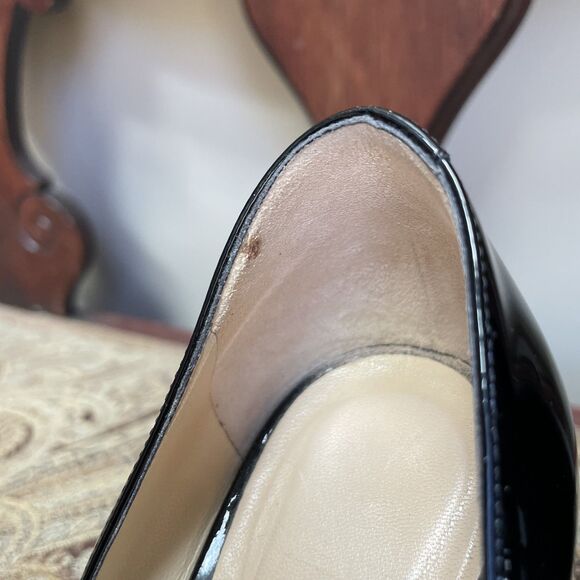 Jimmy Choo Black Patent Leather Romy Heels Pumps Stiletto Shoes Size 8 (US) - Picture 12 of 12